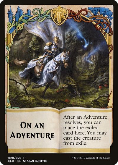 On An Adventure Double-Sided Emblem [Challenger Decks 2020 Tokens] - Trinity Hobby