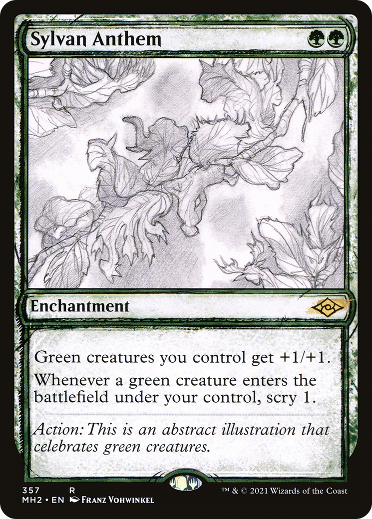 Sylvan Anthem (Sketch) [Modern Horizons 2] - Trinity Hobby