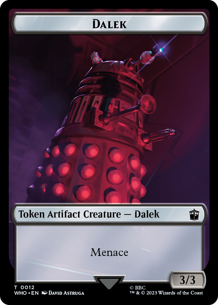Dalek // Food (0026) Double-Sided Token [Doctor Who Tokens] - Trinity Hobby