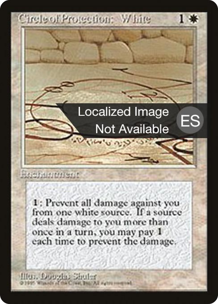 Circle of Protection: White [Fourth Edition (Foreign Black Border)] - Trinity Hobby