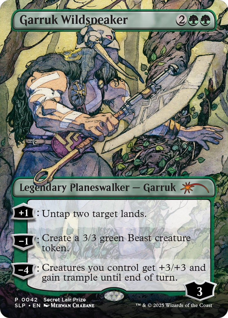 Garruk Wildspeaker (SLP-042) - [Secret Lair Showdown] Foil