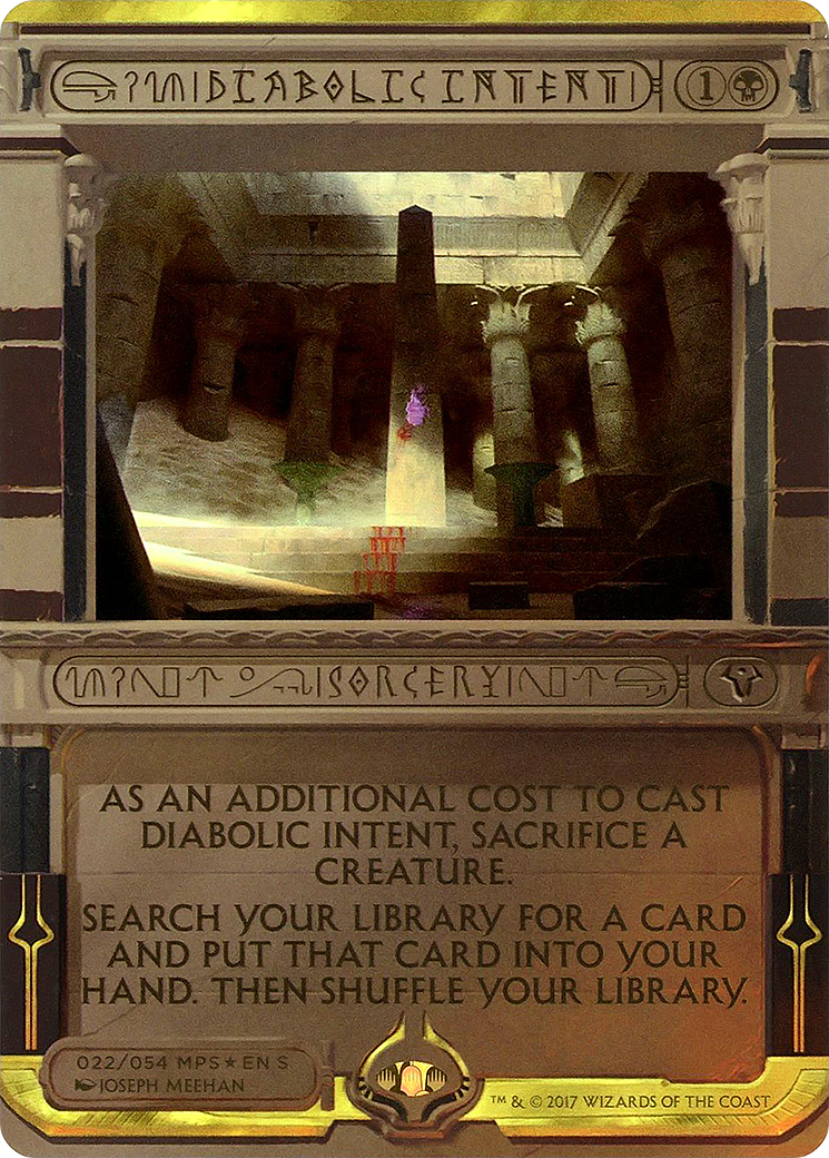 Intention diabolique (Invocation) [Invocations Amonkhet] 