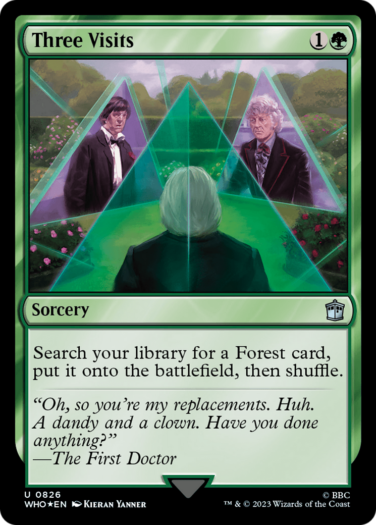 Three Visits (Surge Foil) [Doctor Who] - Trinity Hobby