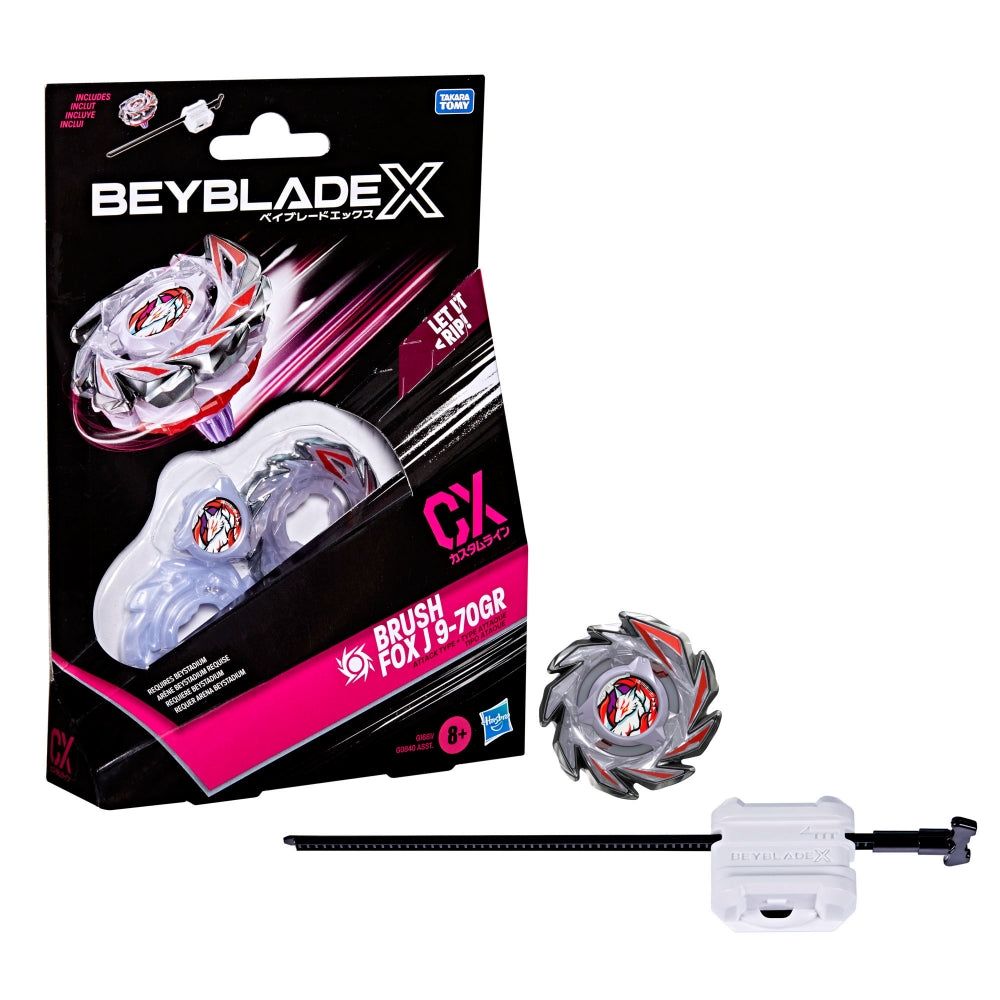 HASBRO Beyblade X Brush Fox J 9-70GR CX Starter Pack Set - Trinity Hobby