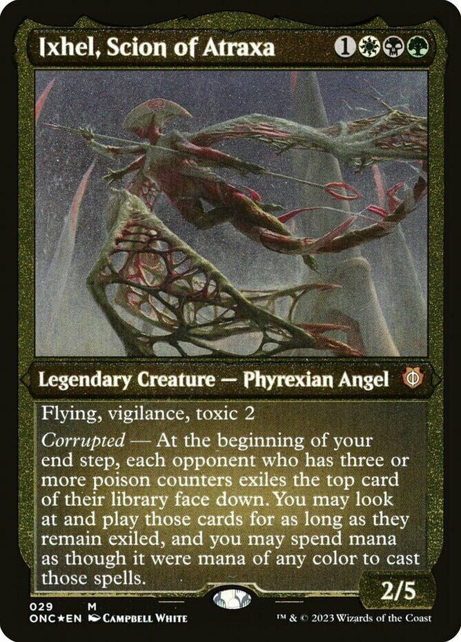 Ixhel, Scion of Atraxa (Foil Etched) (Display Commander) [Phyrexia: All Will Be One Commander] - Trinity Hobby