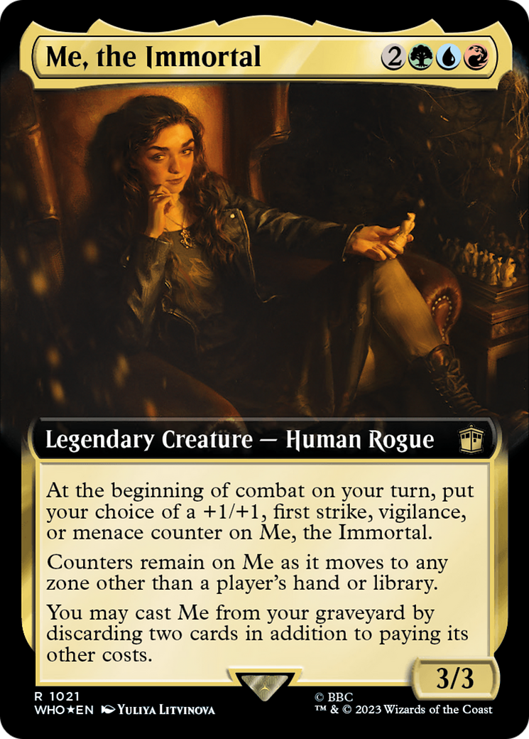 Me, the Immortal (Extended Art) (Surge Foil) [Doctor Who] - Trinity Hobby