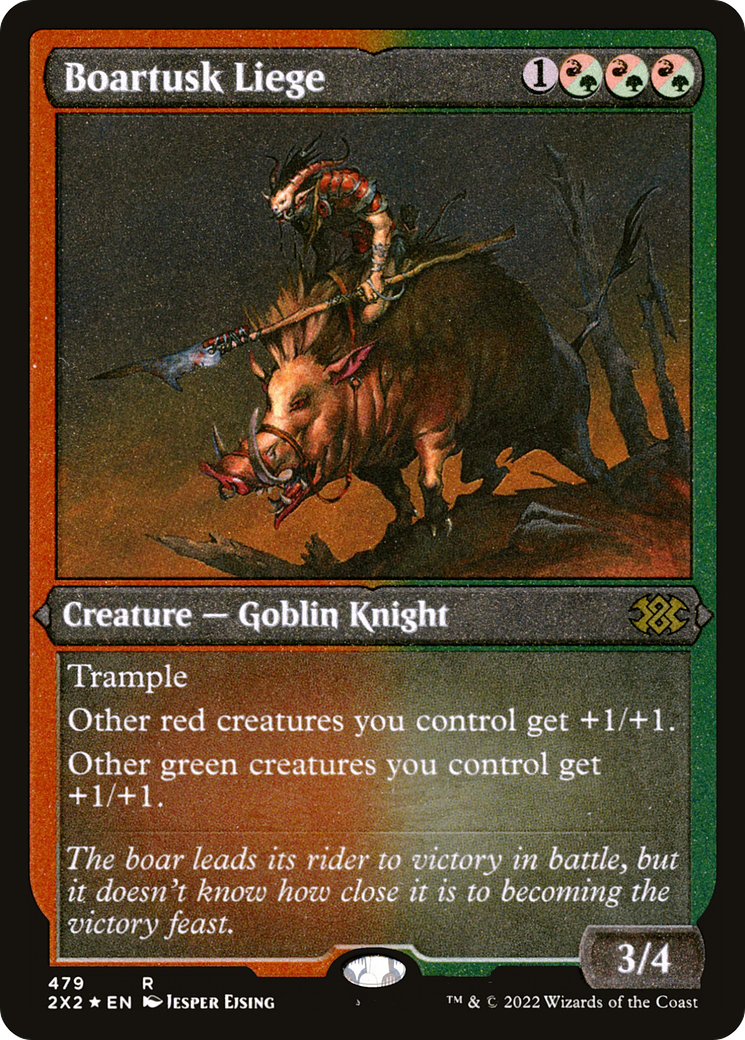 Boartusk Liege (Foil Etched)  [Foil]  (2X2-479) - [Double Masters 2022] - Trinity Hobby