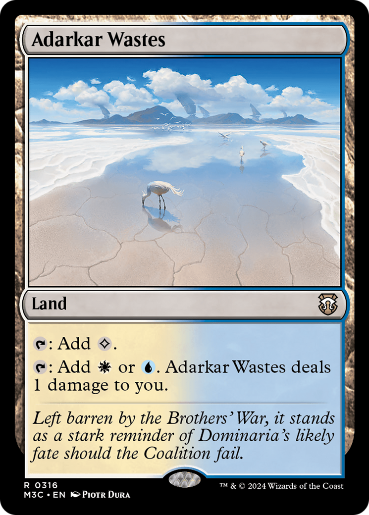 Adarkar Wastes  [Foil]  (M3C-316) - [Modern Horizons 3 Commander] - Trinity Hobby