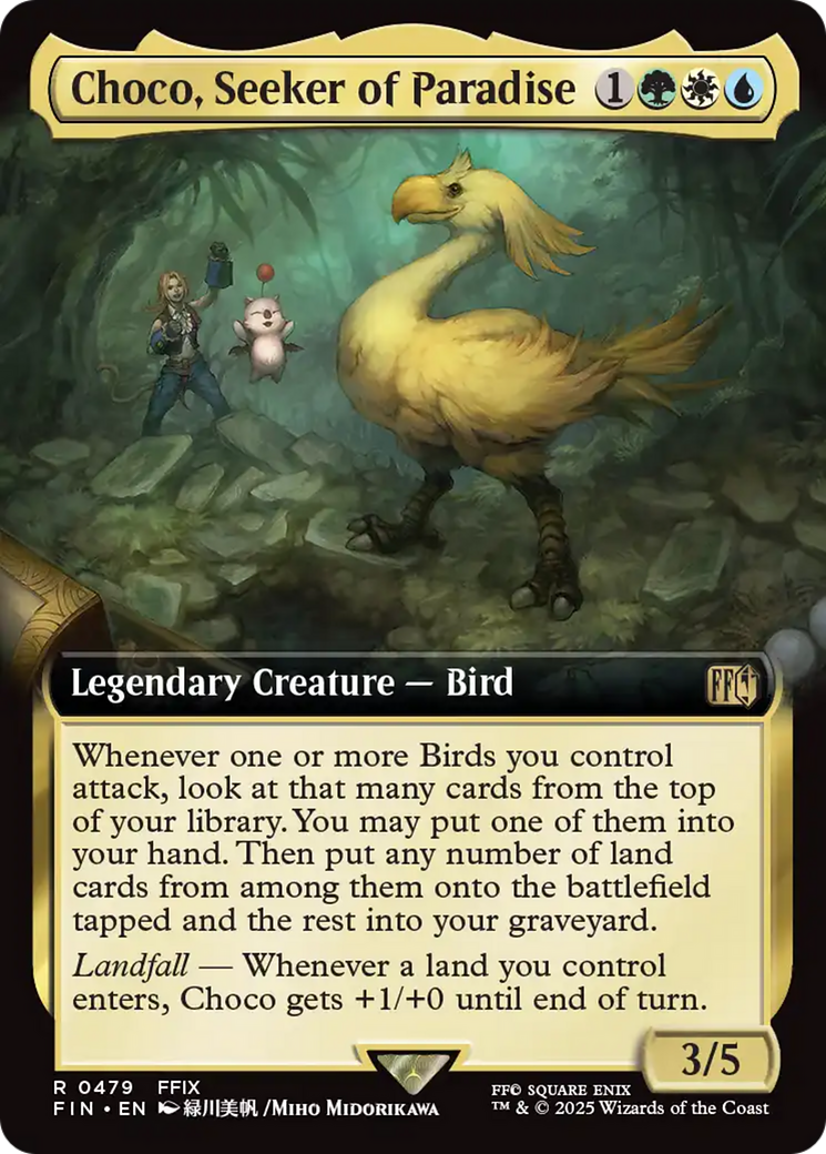 Choco, Seeker of Paradise  [Foil]  (FIN-479) - [FINAL FANTASY]: (Extended Art) - Trinity Hobby