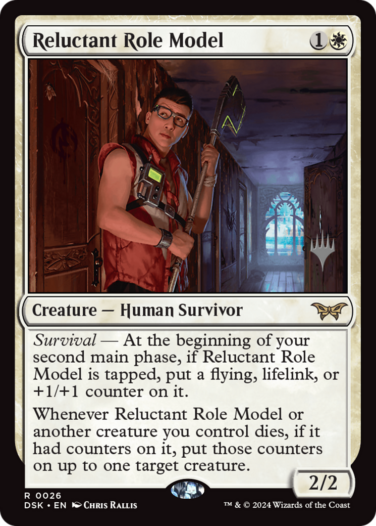 Reluctant Role Model (Promo Pack) [Duskmourn: House of Horror Promos] - Trinity Hobby