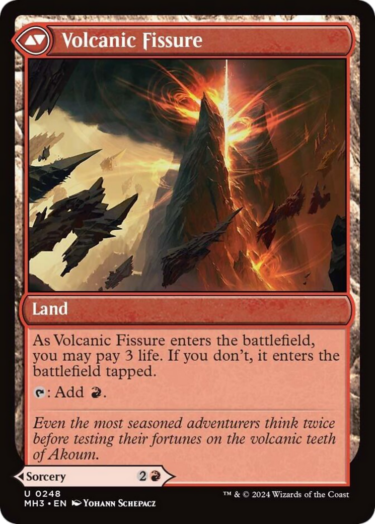 Sundering Eruption // Volcanic Fissure [Modern Horizons 3] - Trinity Hobby