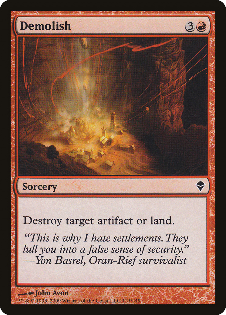 Demolish [Zendikar] - Trinity Hobby