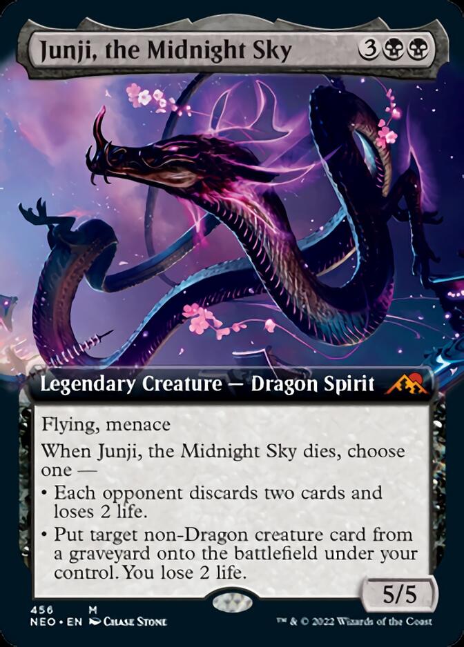 Junji, the Midnight Sky (Extended Art) [Kamigawa: Neon Dynasty] - Trinity Hobby