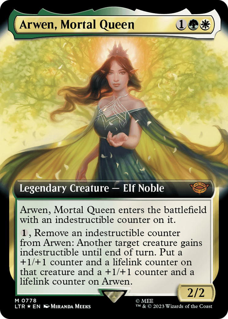 Arwen, Mortal Queen (Extended Art) (Surge Foil) [The Lord of the Rings: Tales of Middle-Earth] - Trinity Hobby