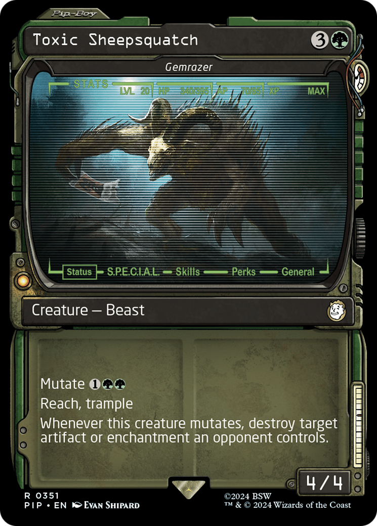 Toxic Sheepsquatch - Gemrazer (Showcase) [Fallout] - Trinity Hobby