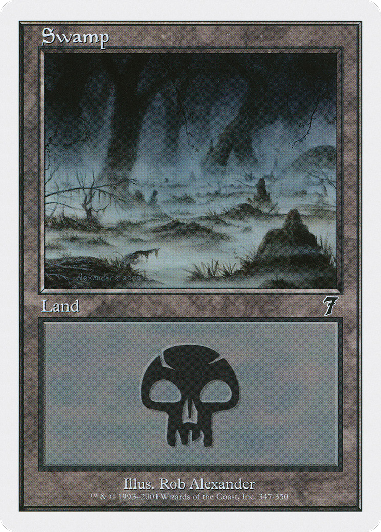 Swamp (347) [Seventh Edition] - Trinity Hobby