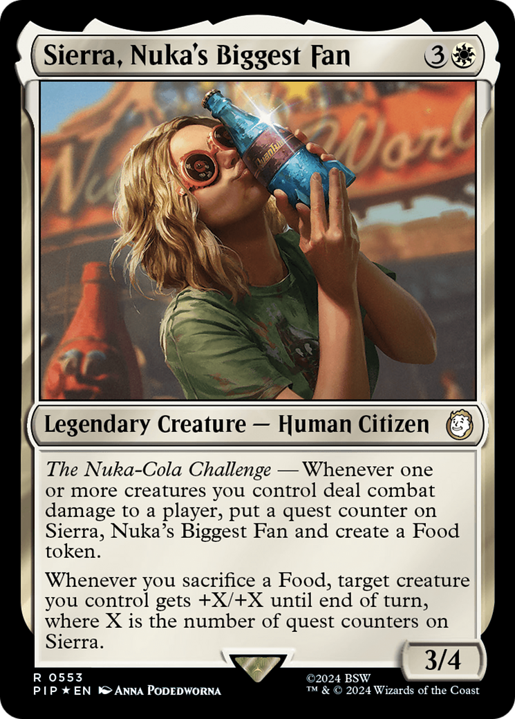 Sierra, Nuka's Biggest Fan (Surge Foil) [Fallout] - Trinity Hobby