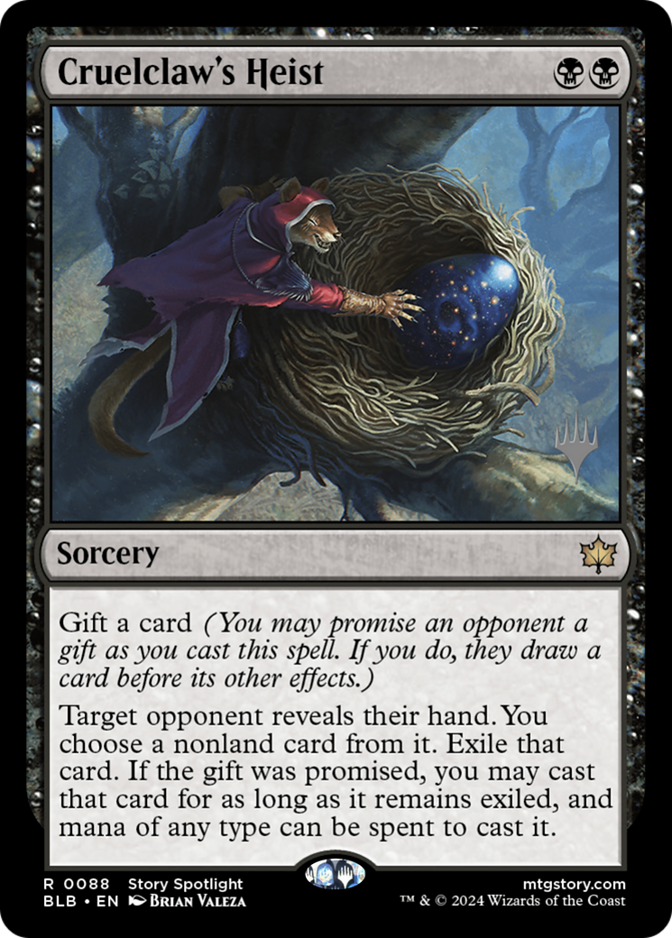 Cruelclaw's Heist (Promo Pack) [Bloomburrow Promos] - Trinity Hobby