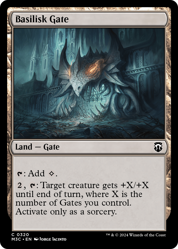 Basilisk Gate (Ripple Foil) [Modern Horizons 3 Commander] - Trinity Hobby
