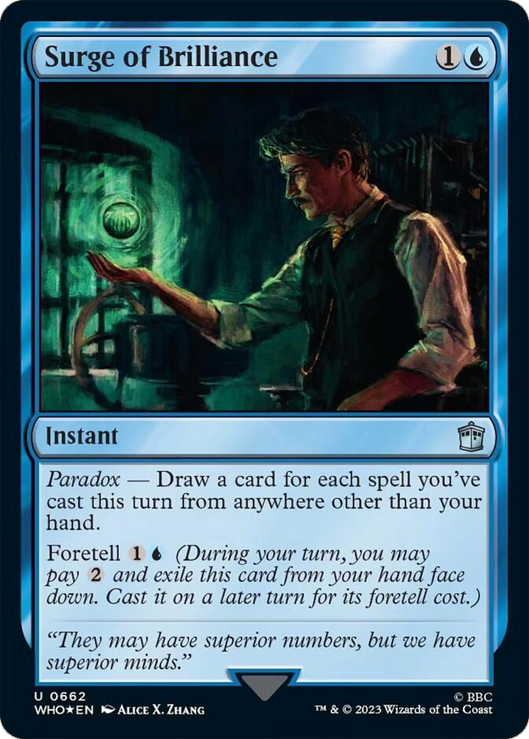 Surge of Brilliance (Surge Foil) [Doctor Who] - Trinity Hobby