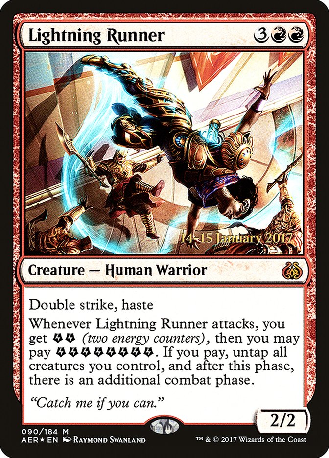 Lightning Runner [Aether Revolt Prerelease Promos] - Trinity Hobby