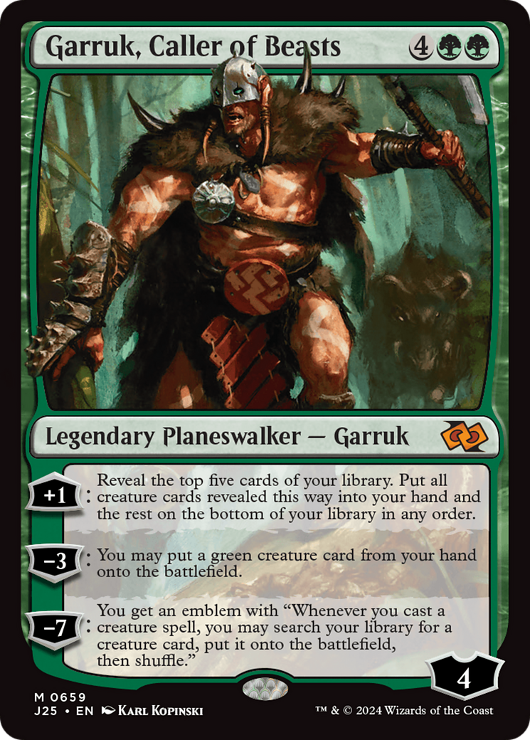 Garruk, Caller of Beasts [Foundations Jumpstart] - Trinity Hobby