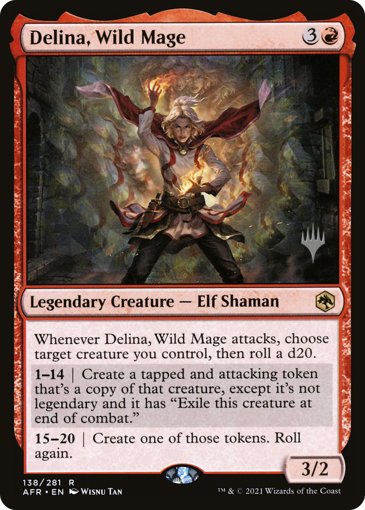 Delina, Wild Mage (Promo Pack) [Dungeons & Dragons: Adventures in the Forgotten Realms Promos] - Trinity Hobby