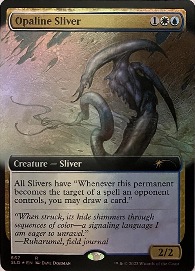 Opaline Sliver (Extended Art) [Secret Lair Drop Promos] - Trinity Hobby