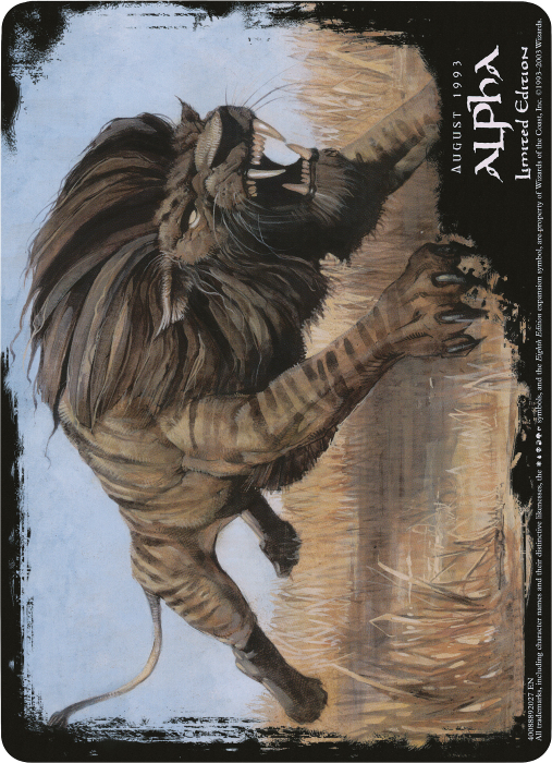 Savannah Lions (Oversized) [Eighth Edition Box Topper] - Trinity Hobby