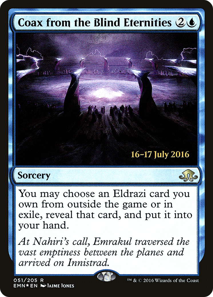 Coax from the Blind Eternities [Eldritch Moon Prerelease Promos] - Trinity Hobby