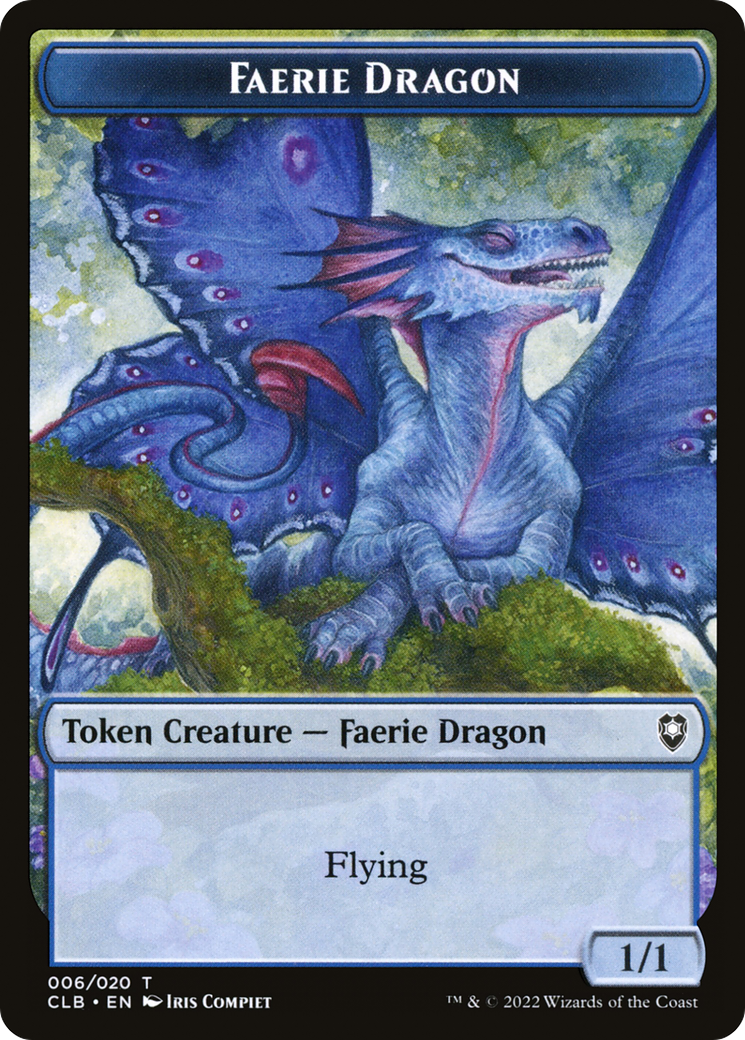 Faerie Dragon  [Foil]  (CLB-006) - [Battle for Baldur's Gate Tokens] - Trinity Hobby