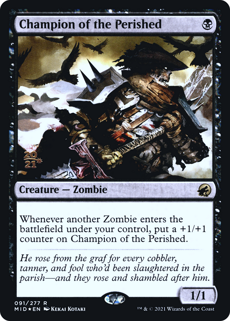 Champion of the Perished [Innistrad: Midnight Hunt Prerelease Promos] - Trinity Hobby