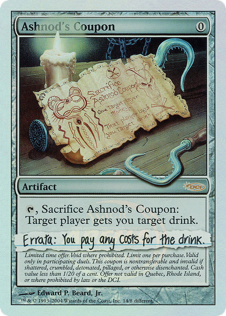 Ashnod's Coupon [Arena League 2004] - Trinity Hobby