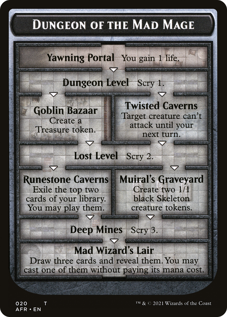 Dungeon of the Mad Mage  [Foil]  (OVER-020) - [Adventures in the Forgotten Realms Tokens] - Trinity Hobby