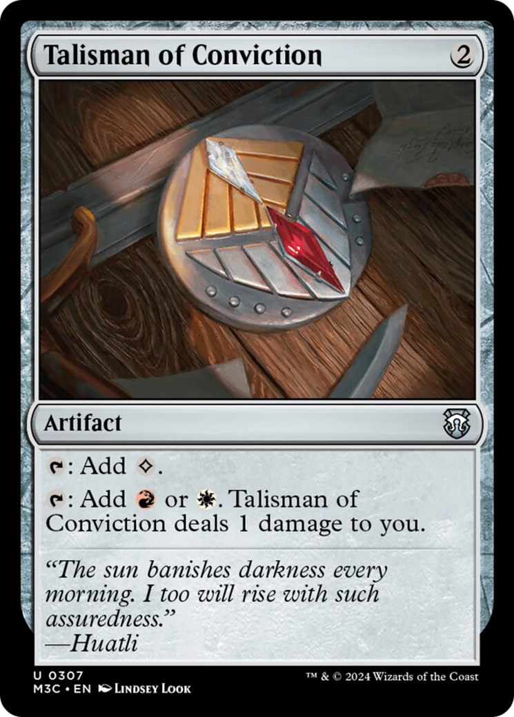 Talisman of Conviction [Modern Horizons 3 Commander] - Trinity Hobby