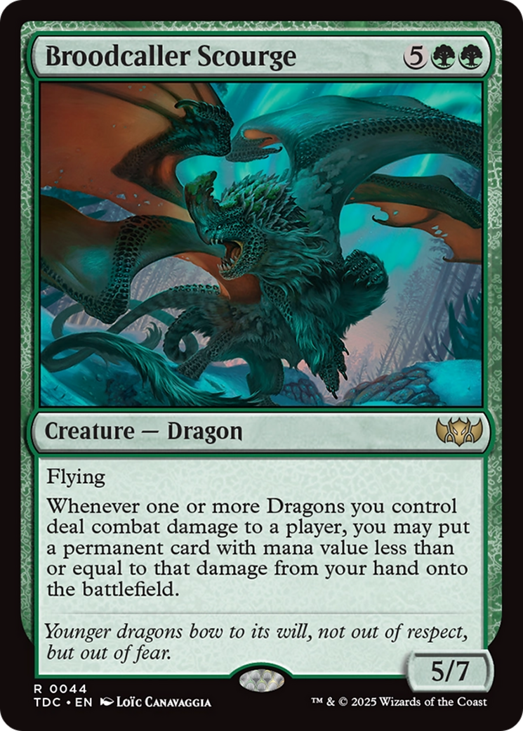 Broodcaller Scourge (TDC-044) - [Commander: Tarkir: Dragonstorm] - Trinity Hobby
