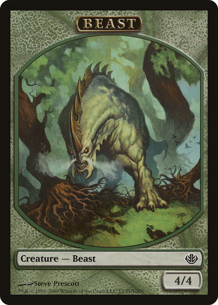 Beast Token (T2) [Duel Decks: Garruk vs. Liliana Tokens] - Trinity Hobby