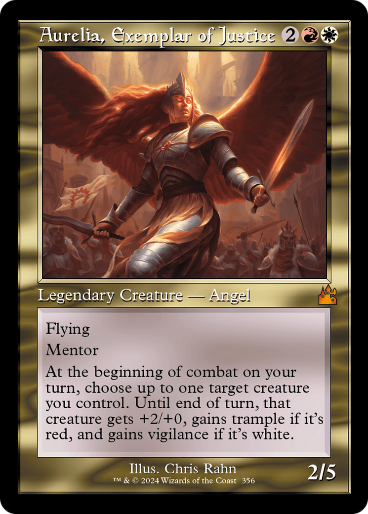 Aurelia, Exemplar of Justice (Retro) [Ravnica Remastered] - Trinity Hobby