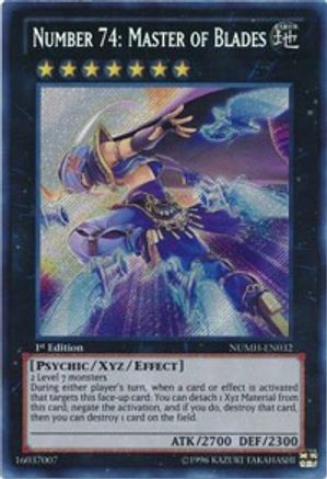 Number 74: Master of Blades [NUMH-EN032] Secret Rare - Trinity Hobby