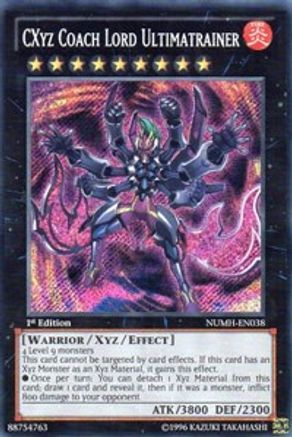 CXyz Coach Lord Ultimatrainer [NUMH-EN038] Secret Rare - Trinity Hobby