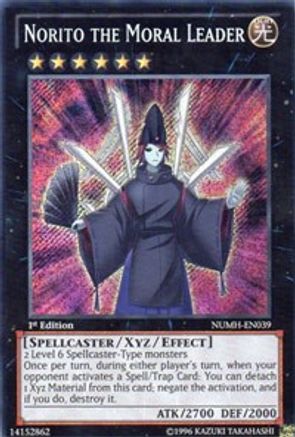 Norito the Moral Leader [NUMH-EN039] Secret Rare - Trinity Hobby