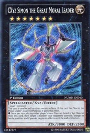 CXyz Simon the Great Moral Leader [NUMH-EN040] Secret Rare - Trinity Hobby