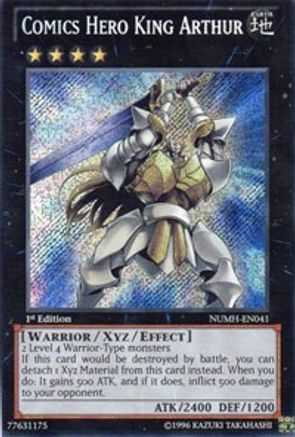 Comics Hero King Arthur [NUMH-EN041] Secret Rare - Trinity Hobby