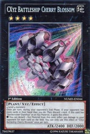 CXyz Battleship Cherry Blossom [NUMH-EN044] Secret Rare - Trinity Hobby