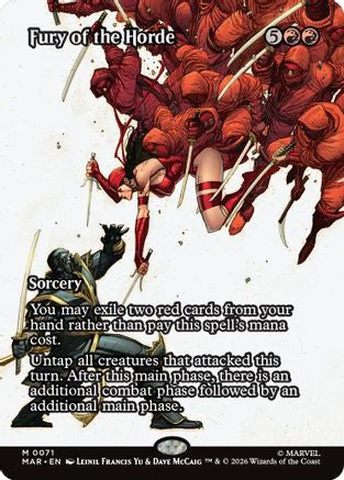 Fury of the Horde (Borderless)  (MAR-071) - [Marvel Universe Eternal-Legal]