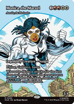 Monica, the Marvel - Aurelia, the Warleader (Borderless)  (MAR-086) - [Marvel Universe Eternal-Legal]