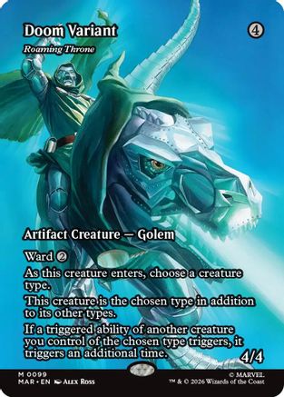 Doom Variant - Roaming Throne (Borderless)  (MAR-099) - [Marvel Universe Eternal-Legal]