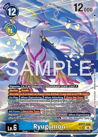 Ryugumon (Alternate Art) (EX12-036) - [Digital World Shambala] Foil