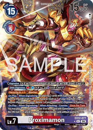 Proximamon (Alternate Art) (EX12-077) - [Digital World Shambala] Foil