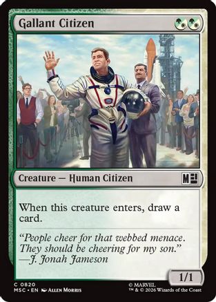 Gallant Citizen  [Foil]  (MSC-820) - [Commander: Marvel Super Heroes]